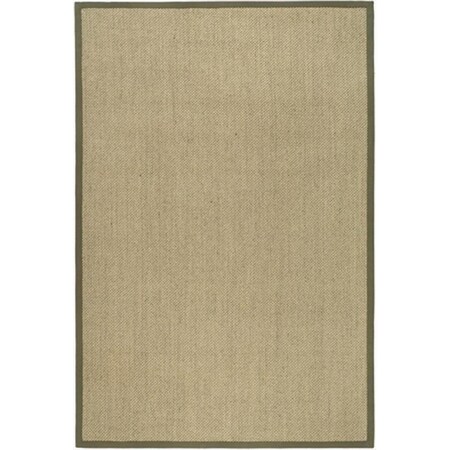 Safavieh 2 ft. 6 in. x 16 ft. Runner Casual Natural and Green Natural Fiber Rug NF443C-216